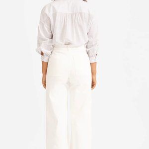 Everlane White Wide Leg Crop